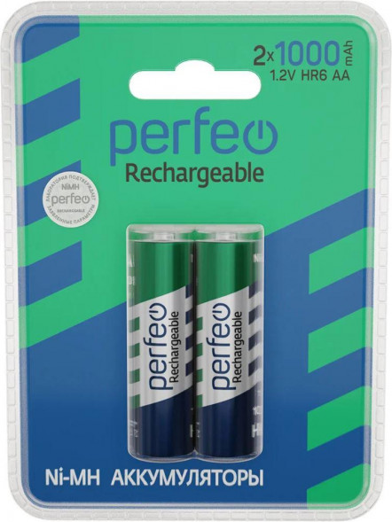 Аккумуляторы PERFEO (PF_C3013) AA1000MAH/2BL Аккумулятор Пластик