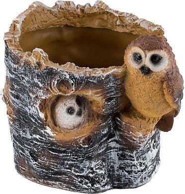 Кашпо PARK Кашпо Пенек березовый с совами Н-15см (169448)