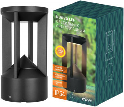 Светильники садово-парковые DUWI 24391 5 Светильник столб садово-парковый Nuovo LED 110х110х200 3000К, литой алюминий IP54 черный, duwi