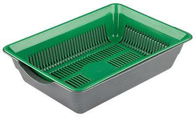 Лоток РЫЖИЙ КОТ Лоток глубокий с сеткой 36*25*9 см., серо-зеленый (106094)