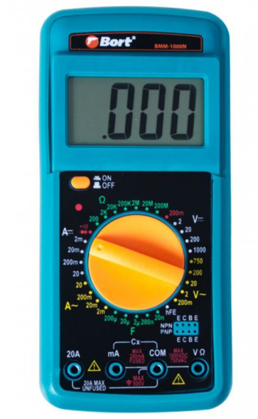 Мультитестер BORT BMM-1000N Мультиметр