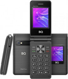 Телефон мобильный BQ 2412 Shell Duo Black