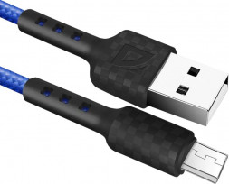 Кабель DEFENDER (87115BLU) USB кабель F181 Micro 1м, 2.4А, нейлон