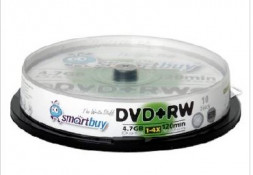 Оптический диск SMARTBUY (SB000061) DVD+RW 4, 7GB 4X CB-10