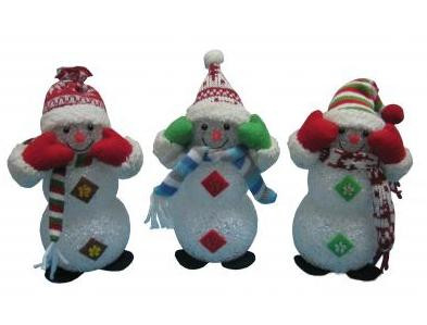 Шары и украшения IRIT ING-101 светодиодный Снеговик 15,5см(6)