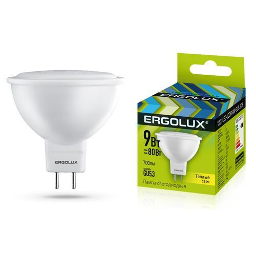 Лампа ERGOLUX (13624) LED-JCDR-9W-GU5.3-3K