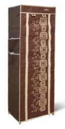 Стеллаж SHEFFILTON с чехлом SHT-SS15-P коричневый/венге/коричневый