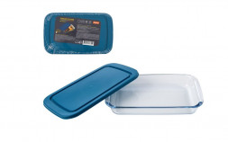 Форма для выпечки MALLONY BELLISSIMO 2,2 л, с пласт крышкой, из боросиликатного стекла (103629)