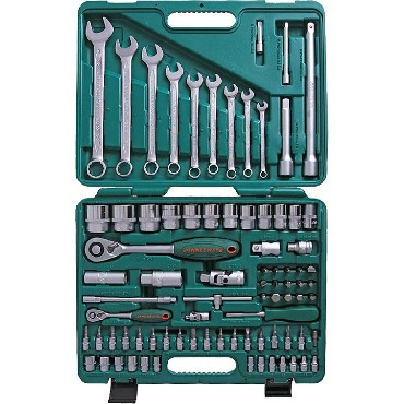 JONNESWAY S04H52482S Набор инструмента универсальный 1/4&quot;, 1/2&quot;DR, 82 предмета