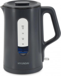 Чайник HYUNDAI HYK-G4508 1.5л. 1700Вт серый/прозрачный (стекло)