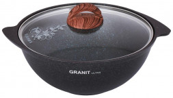 Казан KUKMARA кгг47а а/пр литой 4,5л д/плова стекл/кр Granit ultra blue