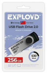 USB флэш-накопитель EXPLOYD 256GB 530 Black 2.0 [EX-256GB-530-Black]