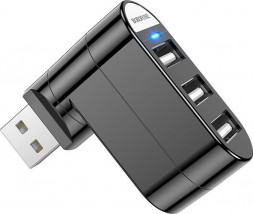 СЗУ BOROFONE (6974443380545) DH3 Black - USB HUB 3USB 2.0