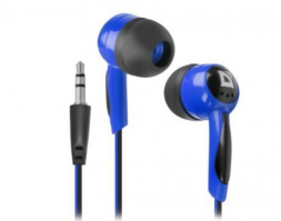 Наушники DEFENDER (63608) BASIC 604 черный/голубой