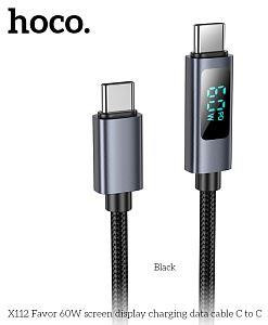 Кабель HOCO (6942007645577) X112aa ,для Type-C, 1 м, Black