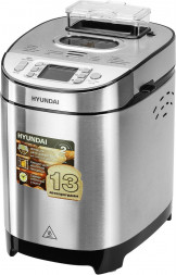 Хлебопечь HYUNDAI HYBM-M0313G 600Вт серебристый/черный