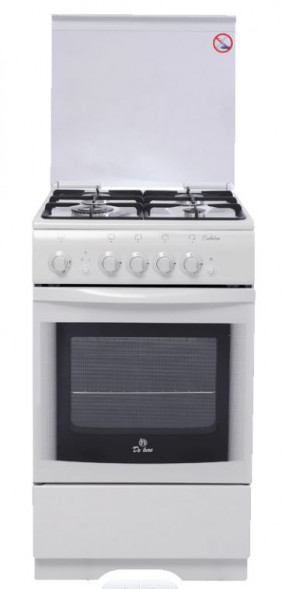 Плита газовая DE LUXE 5040.44Г (952100) бел.