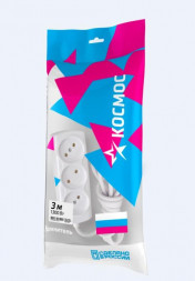 Удлинитель КОСМОС YKSM3M-3G(6A)S