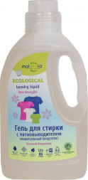 Гель для стирки MOLECOLA Гель для стирки с пятновыводителем универальный концентрат Розовый Амариллис 1500 мл, 70938