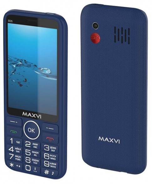 Телефон мобильный MAXVI B35 Blue