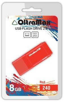 USB флэш-накопитель OLTRAMAX OM-8GB-240-красный