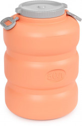 Канистра-бочка АЛЬТЕРНАТИВА М7600 Байкал 50л (оранжево-серый)