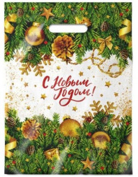 Пакет АРТПЛАСТ (ВУР62897) вырубня ручка 30х40 НГ Интерпак - Еловый хит