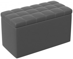 Пуф BONMEBEL Пуф Квадро тип 2 кожзам серый (1 пак.)