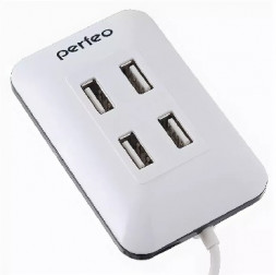 USB-хаб PERFEO (PF_4783) USB-HUB PF-VI-H028 4 PORT белый