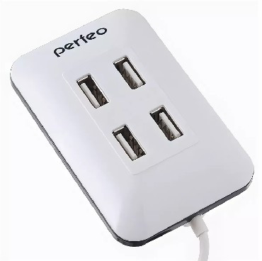 USB-хаб PERFEO (PF_4783) USB-HUB PF-VI-H028 4 PORT белый