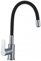 Смеситель GOTA ROCIO G302532-GOTA Santa-Barbara Смеситель д/кухни шар. с силикон. изливом, креп.гайка черный d35