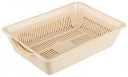 Лоток РЫЖИЙ КОТ Лоток глубокий с сеткой 36*25*9 см., бежевый (106095)