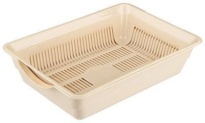 Лоток РЫЖИЙ КОТ Лоток глубокий с сеткой 36*25*9 см., бежевый (106095)