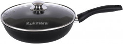 Сковорода KUKMARA с242а а/пр литая 24см стекл/кр