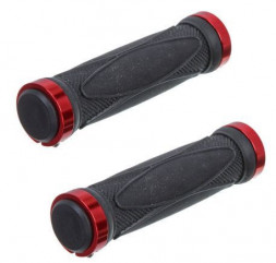 Грипсы STG HL-G202 Грипсы 130 мм, черный/красный, инд.уп. Х68693-5