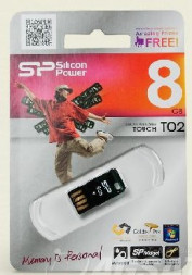USB флеш SILICON POWER 8GB TOUCH T02 черный (5)