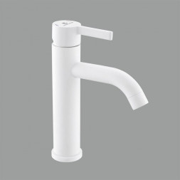 Смеситель GOTA ROCIO G016085-GOTA Black&amp;White Смеситель д/умывальника шар. белый нерж. d35