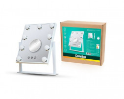 Светильник CAMELION (13004) M283-DL C01 бел.(Зеркало с LED подсвет.1х, рег.ярк. и цвет.темп, с доп.зеркалом 7х, 230В)