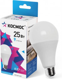 Лампа светодиодная КОСМОС LKECLED25WA65E2745