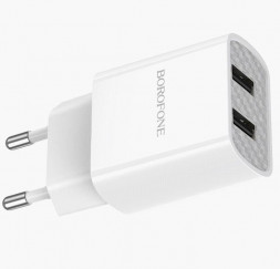 СЗУ BOROFONE (6931474739148) BA53A Powerway 2USB (белый)