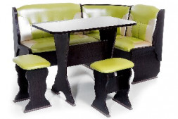 Набор мебели для кухни БИТЕЛ ОРХИДЕЯ Венге/Салатовый С-105 Бежевый (4 кор)