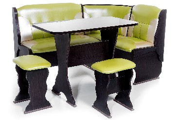 Набор мебели для кухни БИТЕЛ ОРХИДЕЯ Венге/Салатовый С-105 Бежевый (4 кор)