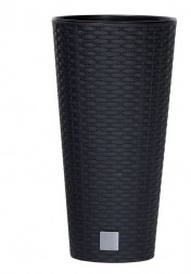 Кашпо PROSPERPLAST Кашпо TUBUS SLIM DTUS300-S433 антрацит 2пр 15 и 27л