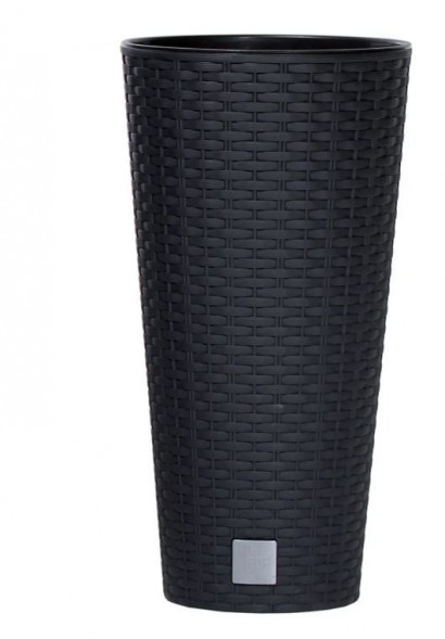 Кашпо PROSPERPLAST Кашпо TUBUS SLIM DTUS300-S433 антрацит 2пр 15 и 27л