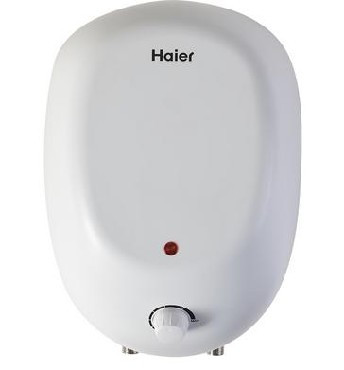 Водонагреватель накопительный электрический HAIER ES8V-Q1(R) над мойкой