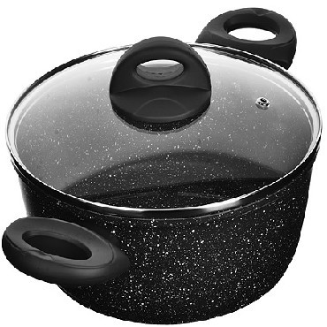 Кастрюля литая мраморная крошка MAYER&amp;BOCH 25078 Кастрюля литая алюм 2.6л 20см МРАМ/КРОШ