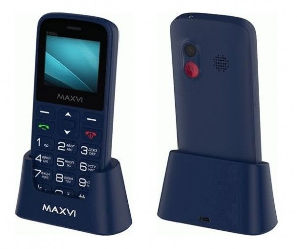 Телефон мобильный MAXVI B100DS Blue