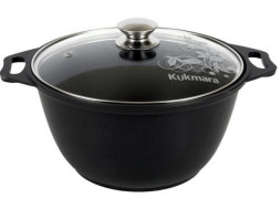 Кастрюля KUKMARA к31а а/пр литая 3,0л стекл/кр