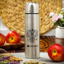 Термос DANIKS SL-155H-black soft (435633)