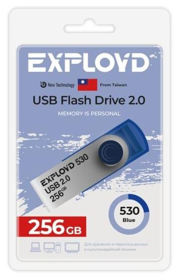 USB флэш-накопитель EXPLOYD 256GB 530 Blue 2.0 [EX-256GB-530-Blue]